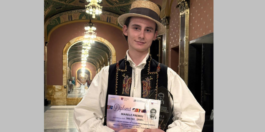 Daniel Breban aduce în Maramureș Marele Premiu și Trofeul Festivalului-concurs pentru tineri interpreți „In memoriam Vasile Conțiu”