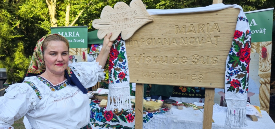 Maria din Poiana Novăț a devenit primul Custode de Tradiție Creativă din Maramureș și din nordul României