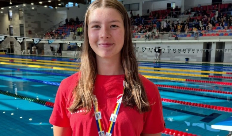 Andreea Gherghel (C.S.M Baia Mare), pe podium la Cupa României la Înot