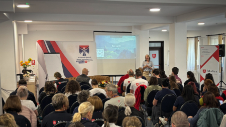 Voluntarii de la Serviciul de Ajutor Maltez Baia Mare, prezenți la Academia Malteză în Micfalău, Covasna