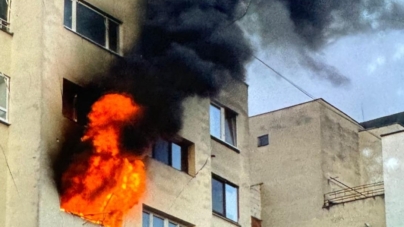 Incendiu într-un bloc din Baia Mare. Două persoane au ajuns la spital