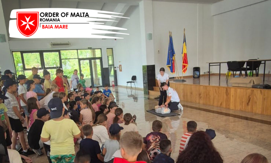 Voluntarii Centrului Local Maltez pentru Prin Răspuns în Comunitate din Târgu Lăpuș au petrecut momente frumoase alături de copiii din Tabăra Prieteniei