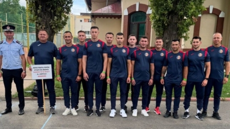 O echipă a ISU Maramureș, la etapa zonală a Concursurilor serviciilor profesioniste pentru situații de urgență