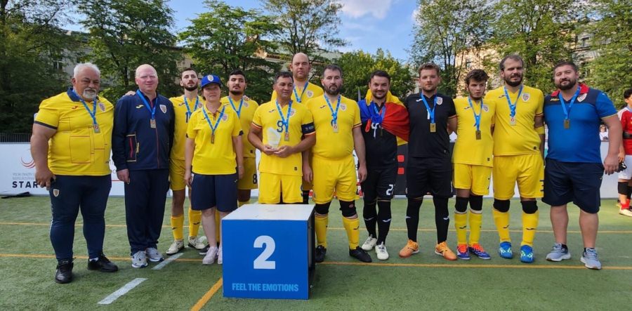 Naționala de nevăzători, medaliată cu argint la IBSA Blind Football European Championship Division 2