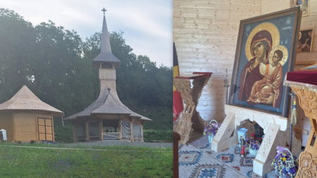 Credincioșii se pot închina icoanei Maicii Domnului Paramythia, adusă din Sfântul Munte Athos, la Schitul „Buna Vestire” din Șomcuta Mare