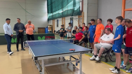 Președintele Comitetului Național Paralimpic, Eduard Novak – vizită surpriză la Vișeu de Sus, în cantonamentul lotului de tenis de masă