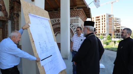 PS. Părinte Iustin a vizitat șantierul Catedralei Episcopale „Sfânta Treime” din Baia Mare