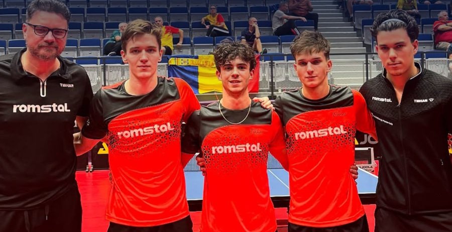 Echipa masculină U19 a României – aur la Campionatul European de tenis de masă