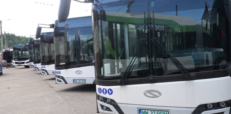 Cinci troleibuze noi și-au găsit stația în Baia Mare, pe ruta PNRR