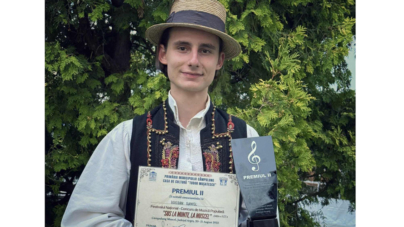 Daniel Breban a dus Maramureșul pe podium la Festivalul Național-Concurs de Muzică Populară „Sus la munte, la Muscel”