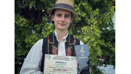 Daniel Breban a dus Maramureșul pe podium la Festivalul Național-Concurs de Muzică Populară „Sus la munte, la Muscel”