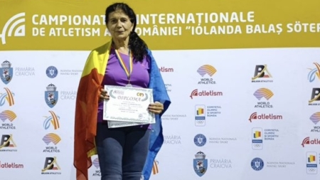 Sportiva Maria Șter, trei medalii de argint la Campionatul Național de Atletism Masters