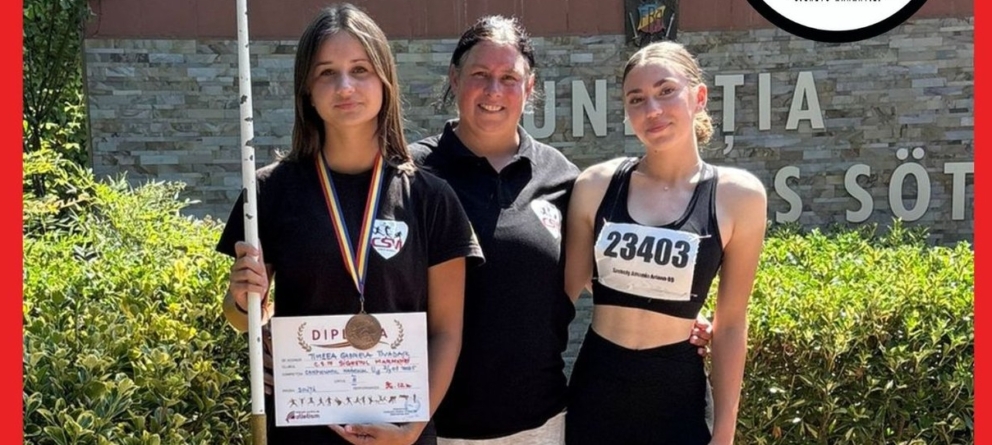 Sportiva Timeea Tivadar de la CSM Sighetu Marmației, pe podium la Campionatul Național de Atletism U18