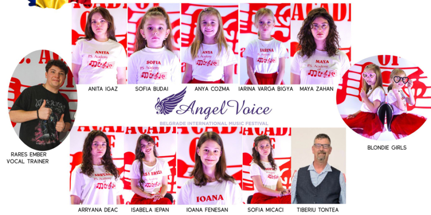 Copii și tineri talentați din cadrul PS Academy Baia Mare reprezintă România la Festivalul „Angel Voice” din Serbia