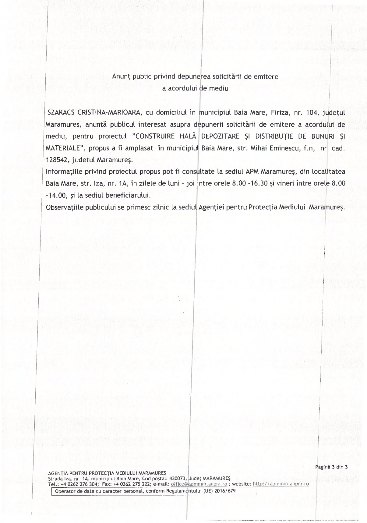 Anunț publicitar 06.08.2025