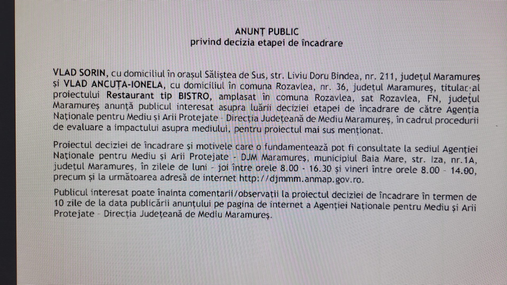 Anunt publicitar 06.08.2025