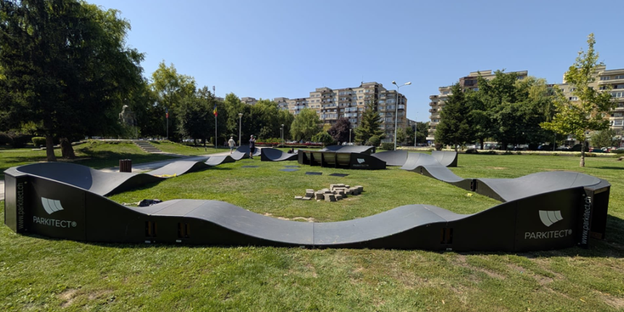 Pumptrack-ul din Baia Mare, mutat oficial în Parcul Mara