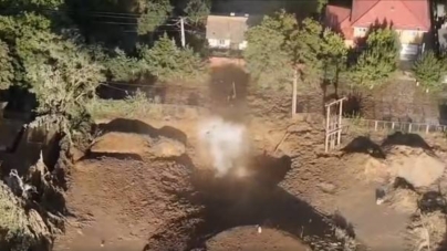 Explozie, crater de zeci de metri și avertizări RO-Alert în Amara