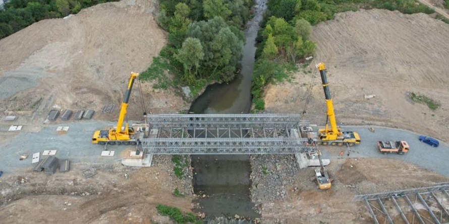 Podul de pe drumul de centură al Băii Mari se deschide vineri circulației
