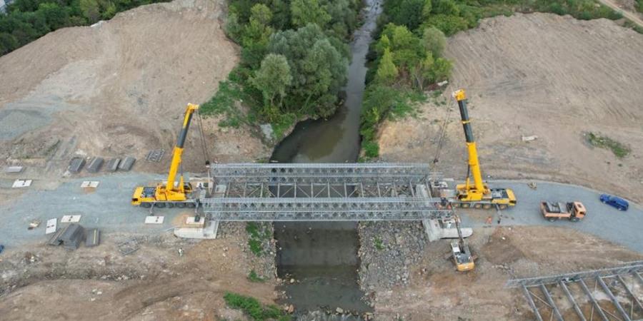 Podul de pe drumul de centură al Băii Mari se deschide vineri circulației