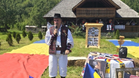 Gheorghe Chindriș a fost protagonistul „Simpozionului Internațional Arc peste Atlantic – Recunoștință satului nostru Ieud”