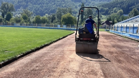 Pista Stadionului ”Solovan”, reabilitată