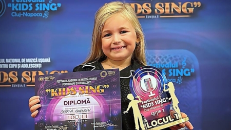 Băimăreanca Sofia Ghenoiu, locul I la Festivalul Național „KIDS”