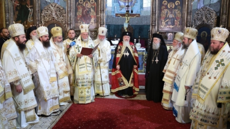 PS Iustin și PS Timotei Sătmăreanul au participat la hirotonia Episcopului vicar Samuel Bistrițeanul