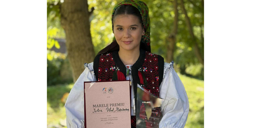 Iulia Ioana Vlad a câștigat Marele Premiu al Festivalului Național Concurs “Mariana Drăghicescu”