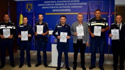 Polițiști maramureșeni, recompensați pentru profesionalism și implicare