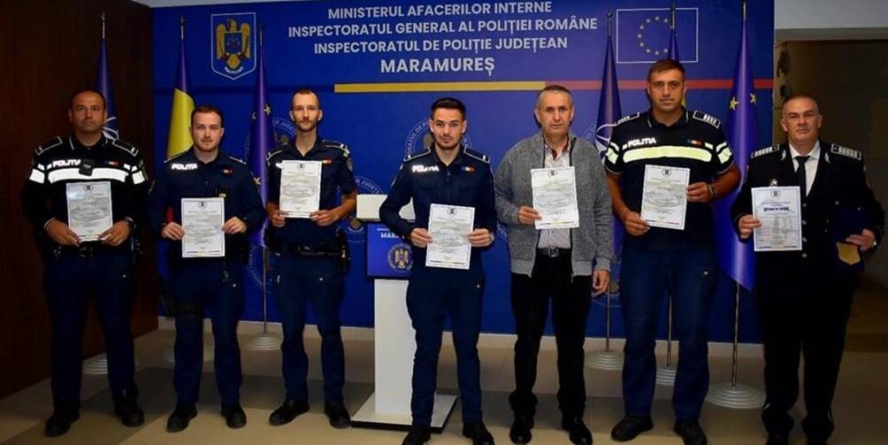 Polițiști maramureșeni, recompensați pentru profesionalism și implicare