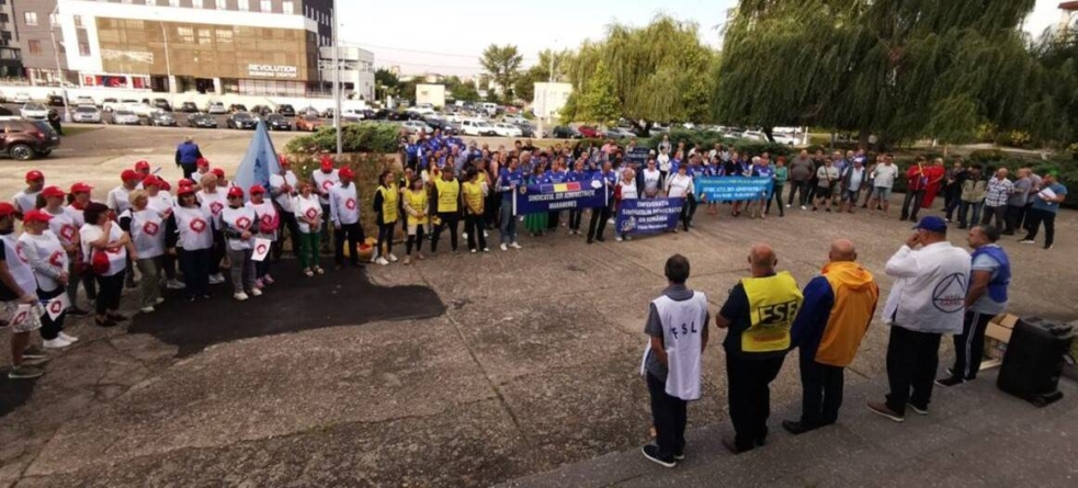 Protestele sindicale din Maramureș la a patra săptămână consecutivă