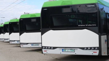 Noile troleibuze și autobuze electrice circulă de astăzi în Baia Mare