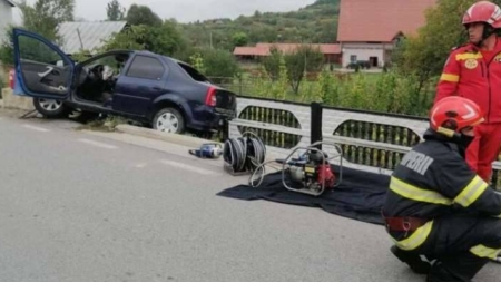 Accident grav la Dragomirești – Șofer de 74 de ani resuscitat