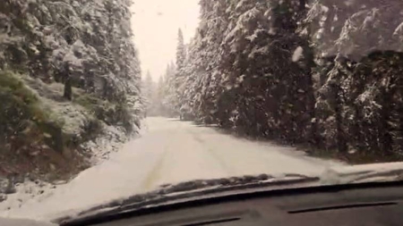 Temperaturile scad și ninsorile sunt deja semnalate în Pasul Prislop