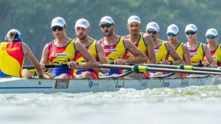 Bravo, România! Aur la proba 8+1 mixt la Mondialul de Canotaj