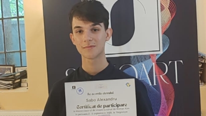 De excepție: Alexandru Sabo, primul elev din Baia Mare la masterclass cu maestrul Roman Kim
