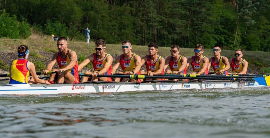 Nouă medalii pentru România la Campionatele Europene de canotaj U23 și locul 1 în clasamentul pe națiuni