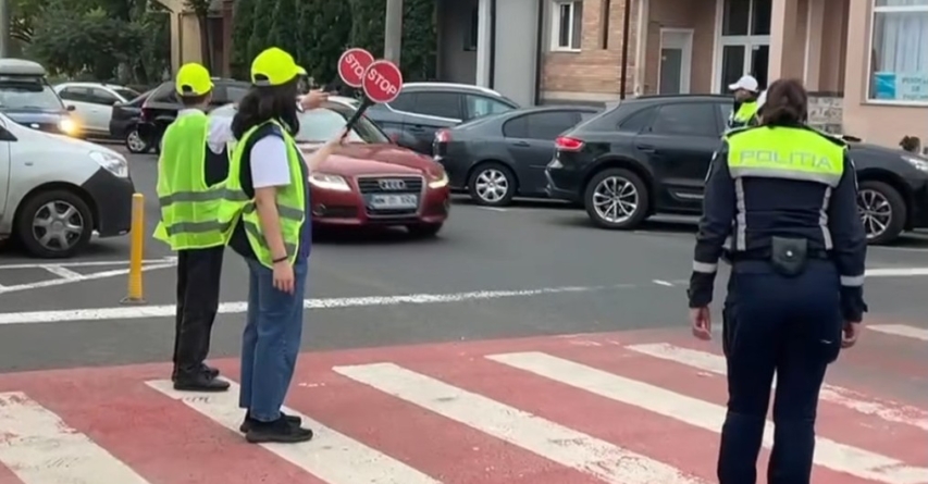 Exerciții rutiere cu elevi