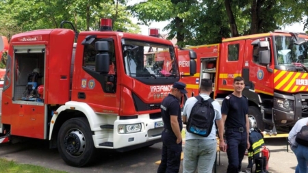 Săptămână plină pentru pompierii maramureșeni, cu acțiuni dedicate publicului larg, de ziua lor