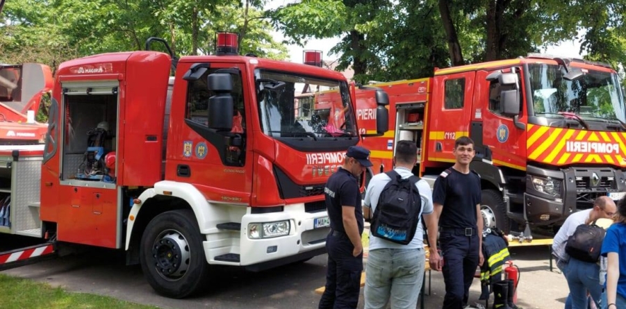 Săptămână plină pentru pompierii maramureșeni, cu acțiuni dedicate publicului larg, de ziua lor