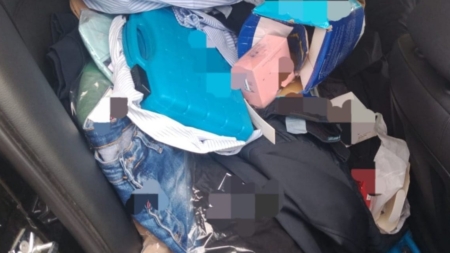 Prins pe când vindea produse contrafăcute