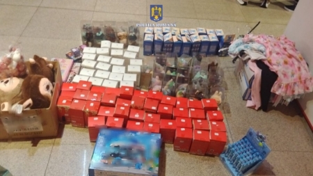 Sute de produse contrafăcute confiscate în Baia Mare