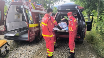 Intervenție a salvamontiștilor în sprijinul unui bărbat cu probleme medicale