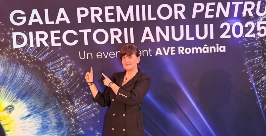 Prof. Ioana Baboșan de la Gradinița cu Program Prelungit Târgu Lăpuș, finalistă regională la Gala Premiilor pentru Directorii Anului 2025
