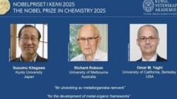 Susumu Kitagawa, Richard Robson și Omar Yaghi – Premiul Nobel pentru Chimie 2025