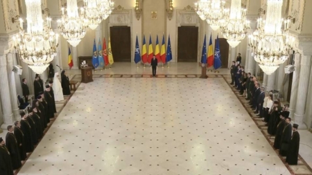 Ceremonie solemnă la Palatul Cotroceni