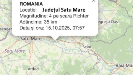 Cutremur în Satu Mare