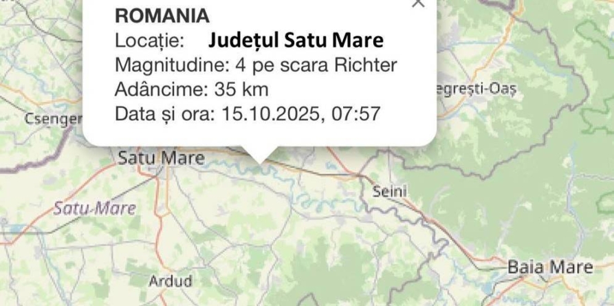 Cutremur în Satu Mare