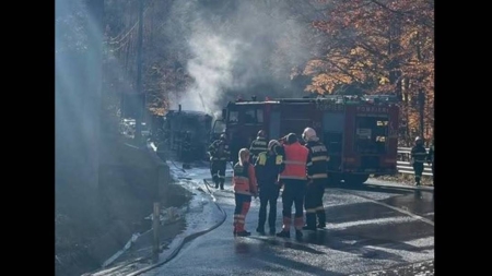 Trafic blocat pe DN18, în Pasul Gutin